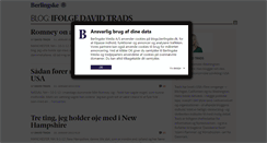 Desktop Screenshot of davidtrads.blogs.berlingske.dk